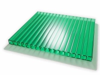 Поликарбонат Карбогласс зеленый 6 мм Кристалл