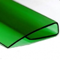 Профиль торцевой UP L=2,1м зеленый 4мм