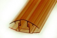 Профиль соеденительный крышка НСР L=6м 6-10мм коричневый