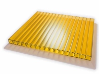 Сотовый поликарбонат 4 мм Rational желтый