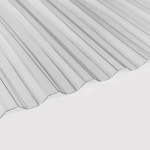 Профилированный поликарбонат б/цв 1,3 мм1,05х4 м трапеция 70х13 защита 2UV